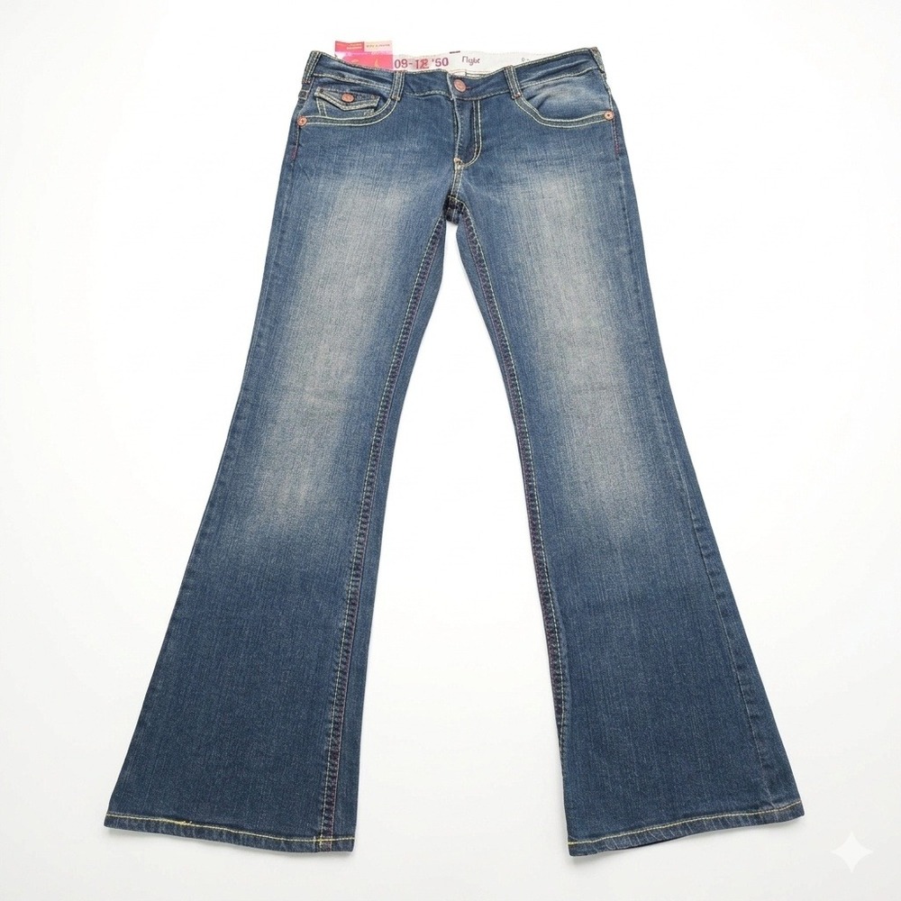 NWT Mossimo Supply Co Flare Jeans Womens Size 11‎ Lowest Rise Stretch Y2K Denim